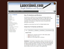 Tablet Screenshot of lancelhoff.com